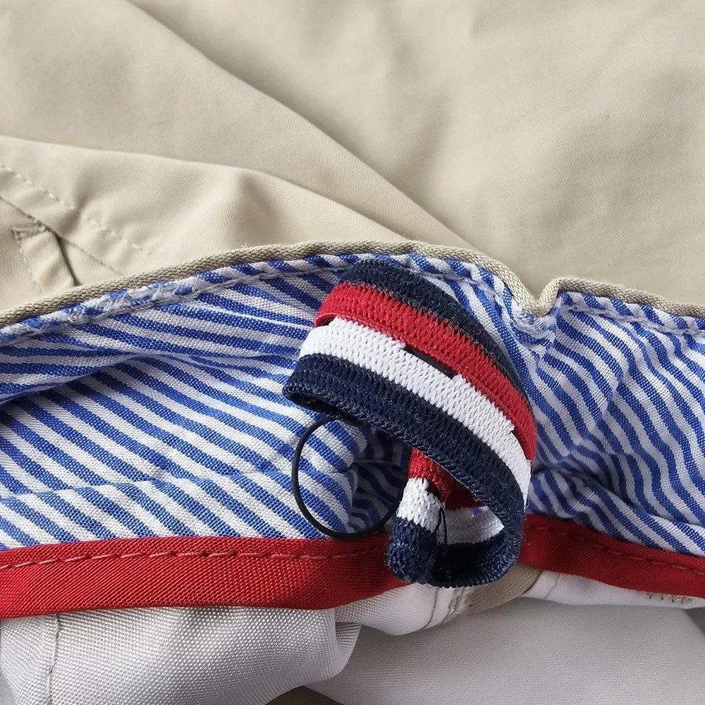Tommy Hilfiger Kids Boys School Uniform Shorts Khaki Beige XXL 18 Casual Bottoms